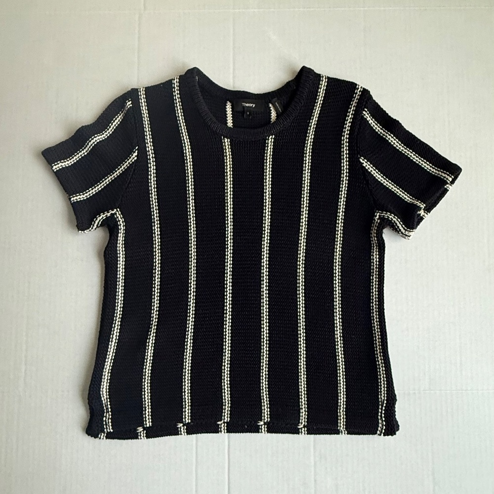 Theory Emmeris Ibisco Striped Sweater